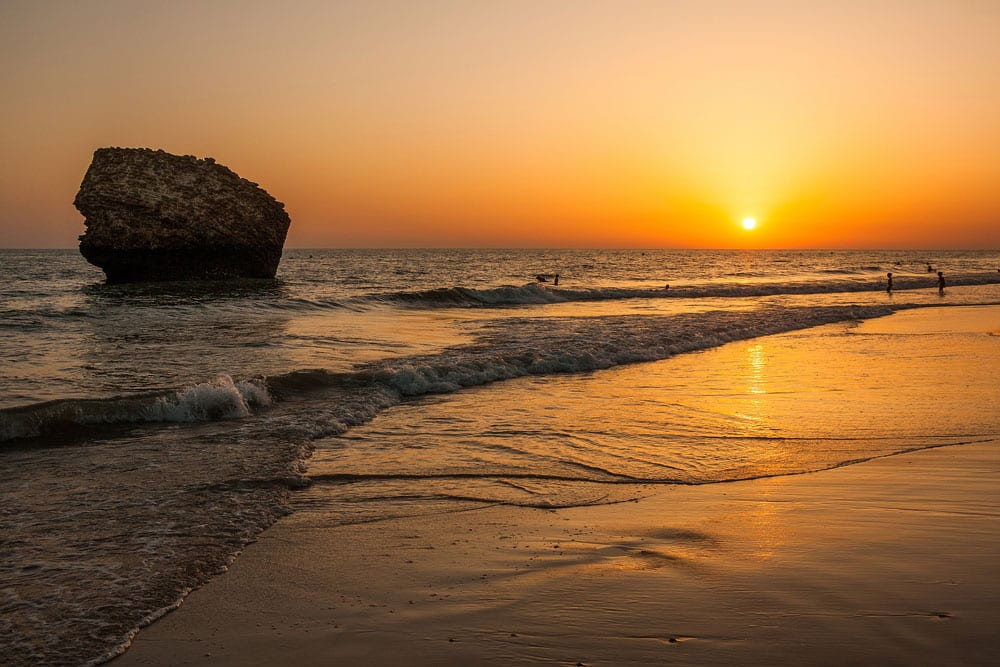 Puesta de Sol en Playa de Matalascañas, Huelva